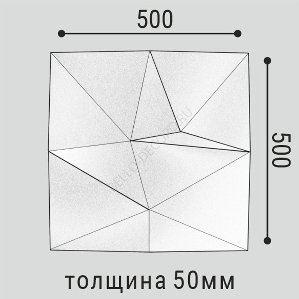 Стеновые Панели Bello deco СП 16 панель 500x500