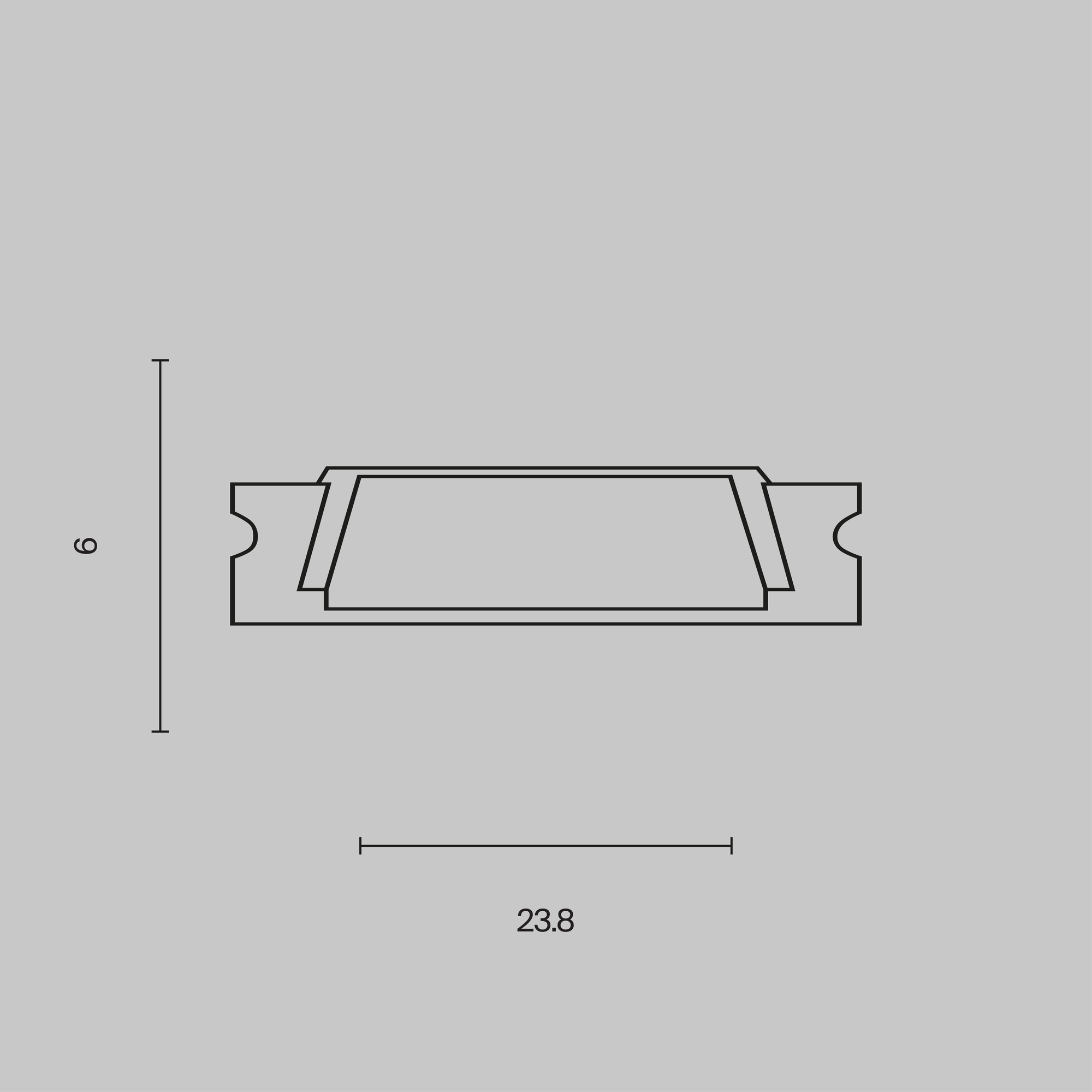 Профиль Led Strip ALM002S-2M