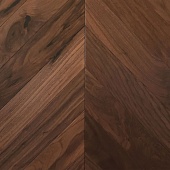 Французская елка Wood Bee Chevron Американский Орех Кангари гладкий глянец Cangaree, UV-лак gloss 30±5% 