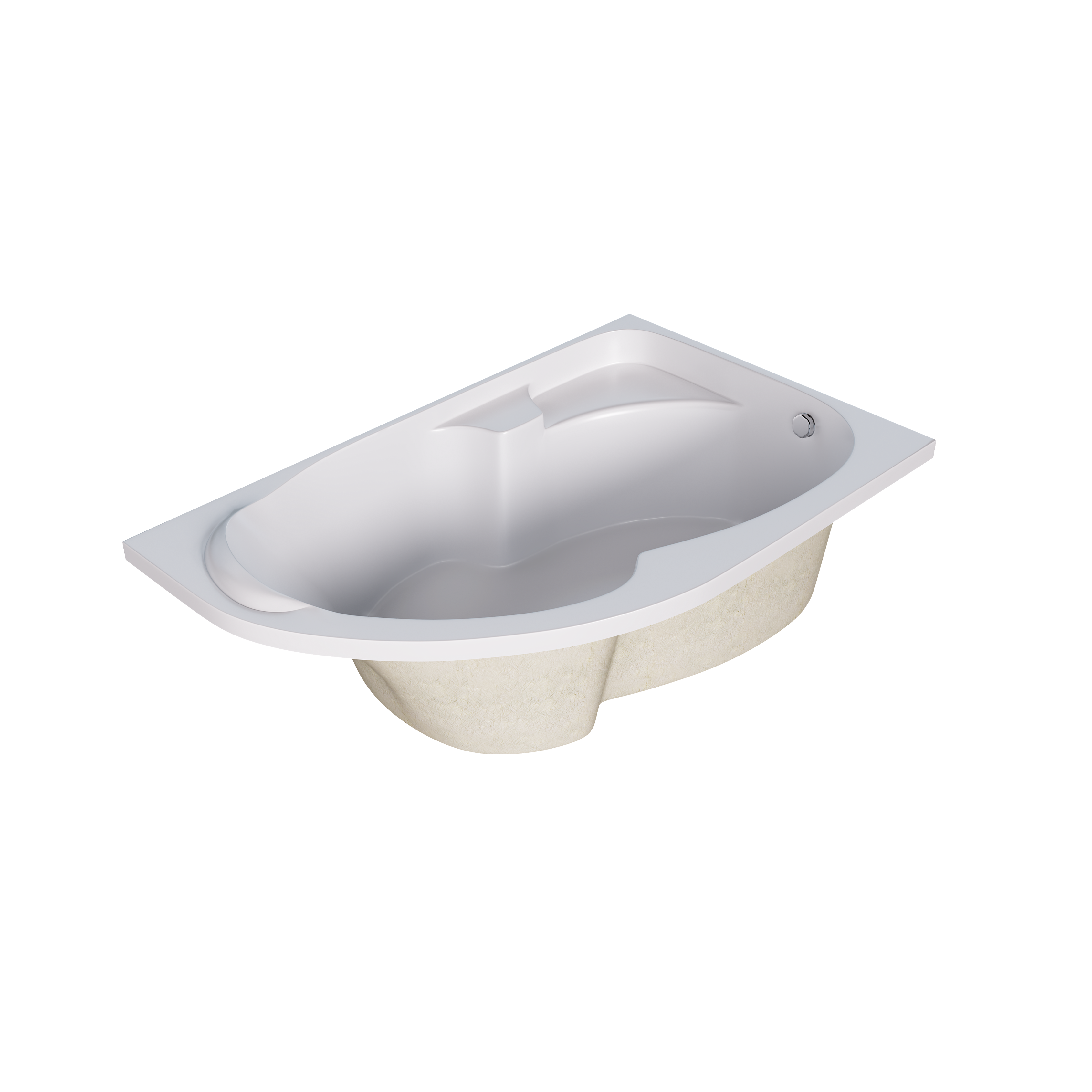 Акриловая ванна 150х90 см Creto Doris 14-15090R белая