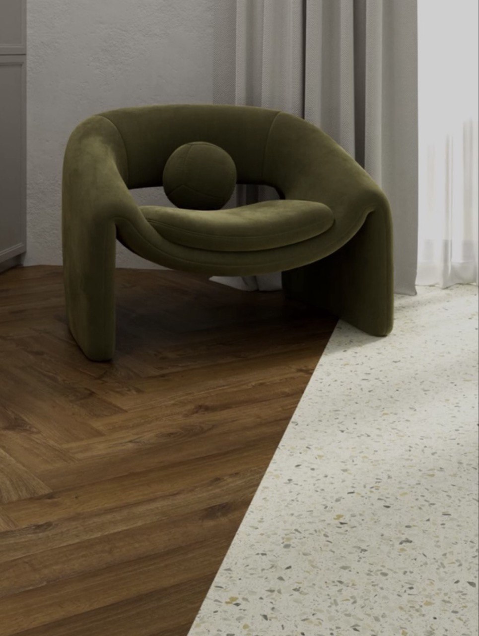  Quick Step уникальное решение для зонирования пространства.