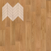 Паркет Елка Французская Lab Arte Chevron Дуб Натур лак 600/475х125х14/3/45°
