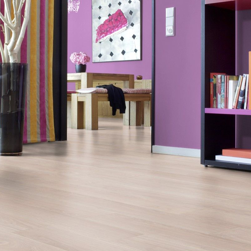 Ламинат Kronotex Exquisit D2873 Дуб вейвлесс белый