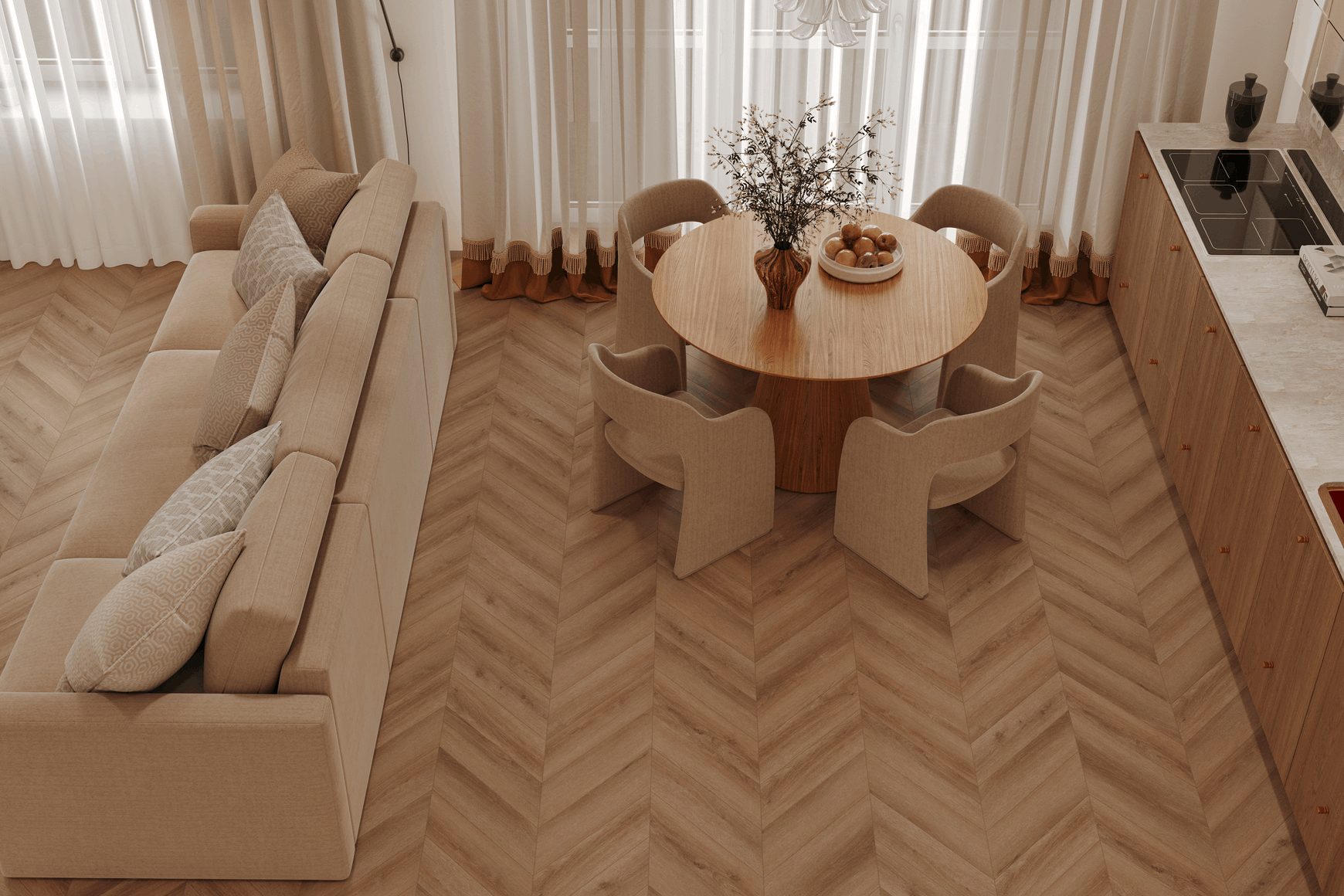 SPC Ламинат Tulesna Art Chevron UNICO 1011-5