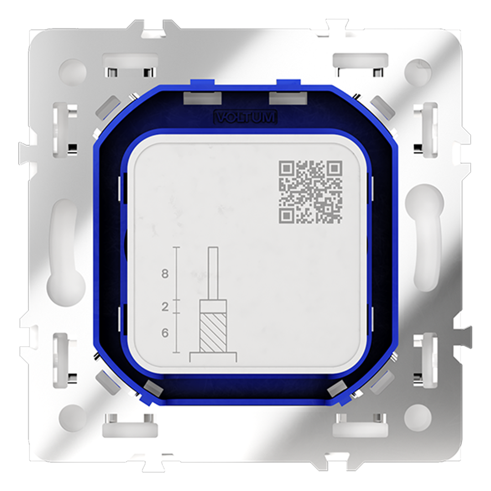 Розетка телевизионная встраиваемая VOLTUM S70 оконечная TV+SAT, (кашемир)