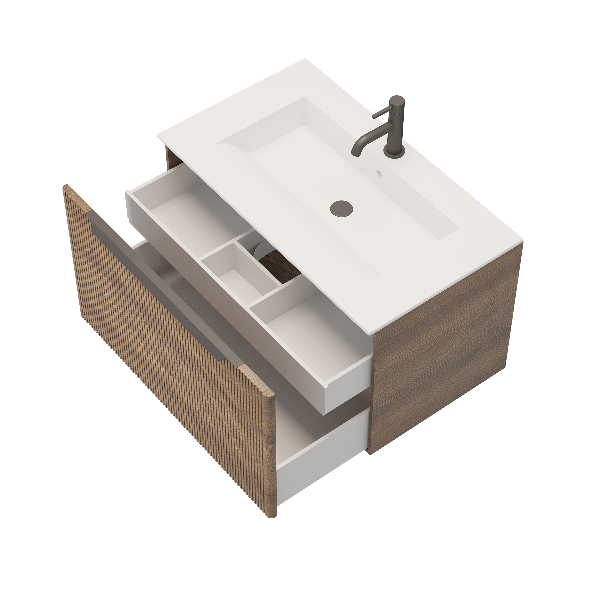 Тумба под раковину Creto Luna Wood 80 см 17-WD80