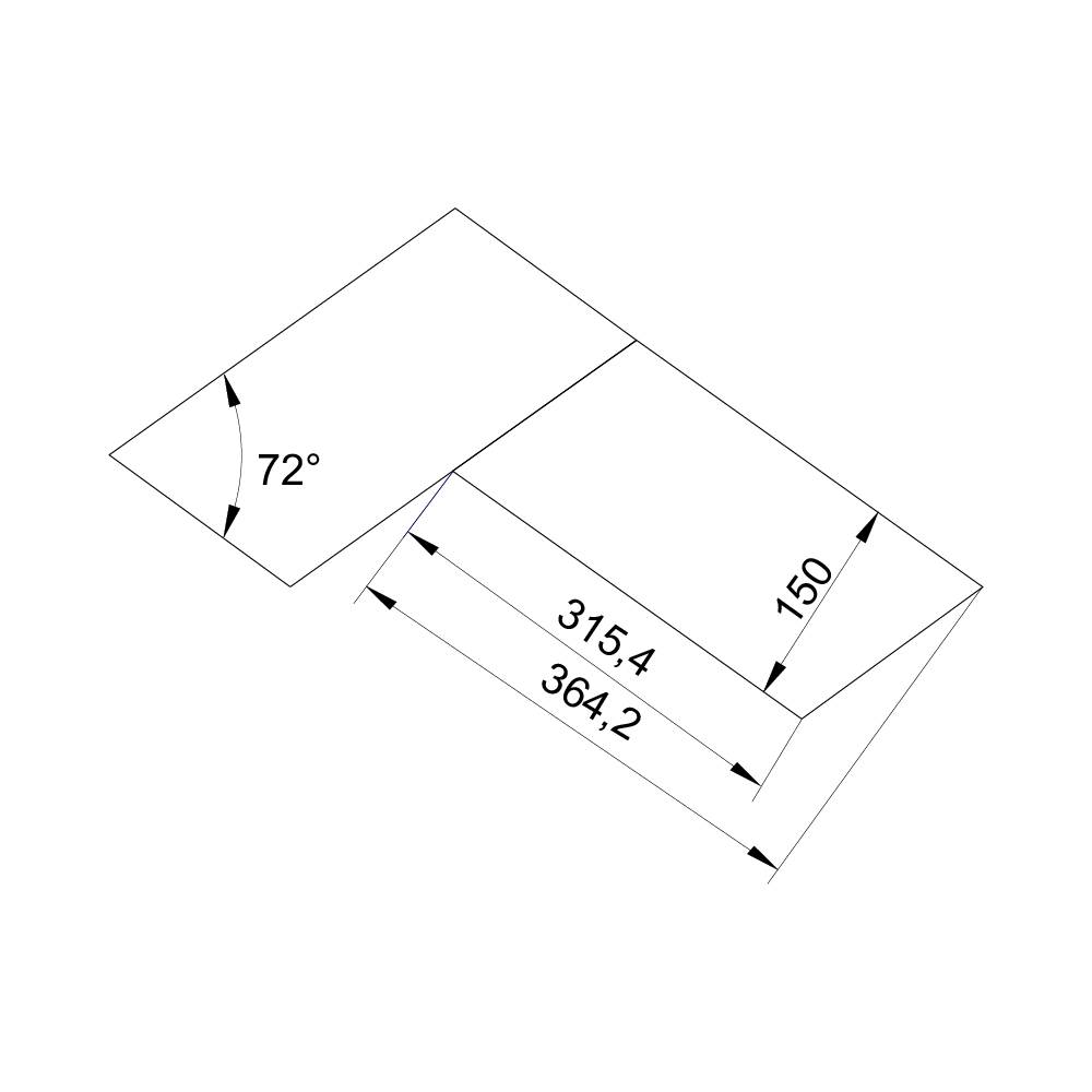 Паркет Елка Итальянская Lab Arte Chevron Дуб Рустик Гамлет лак 365/316х150х14/3/72°