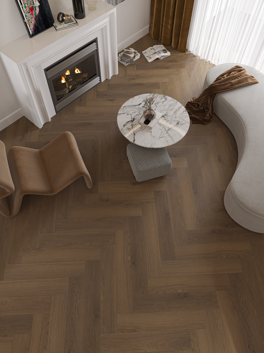 Ламинат My Step Елка (Herringbone 12) Руна MS6812