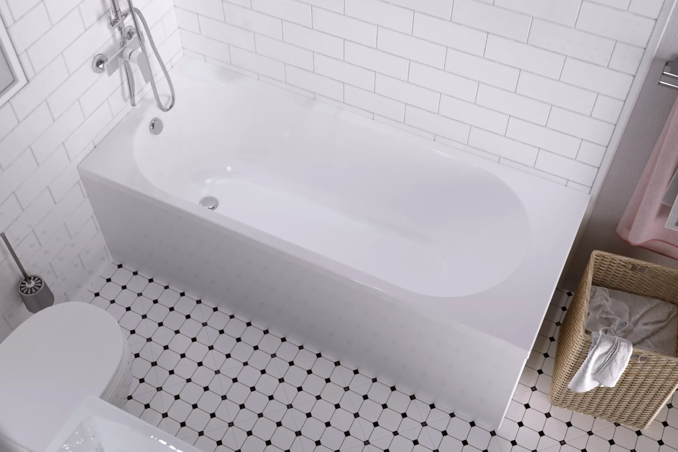 Акриловая ванна 160х70 см Creto Solly 18-16070 белая