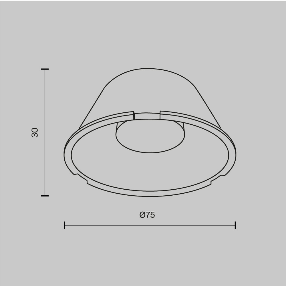 Комплектующие для светильника Technical LensD75-60
