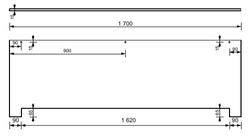 Фронтальная панель для ванны 170 см Creto Nova 23-2112 белая