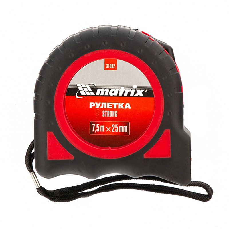 Рулетка Matrix 31082 Strong 7.5м х 25мм обрезиненный корпус