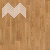 Паркет Елка Французская Lab Arte Chevron Дуб Натур лак 600/510х90х14/3/45°