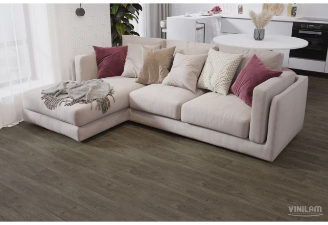 Кварц виниловый ламинат VINILAM Click 3.7 мм 8891 Дуб Мёрс