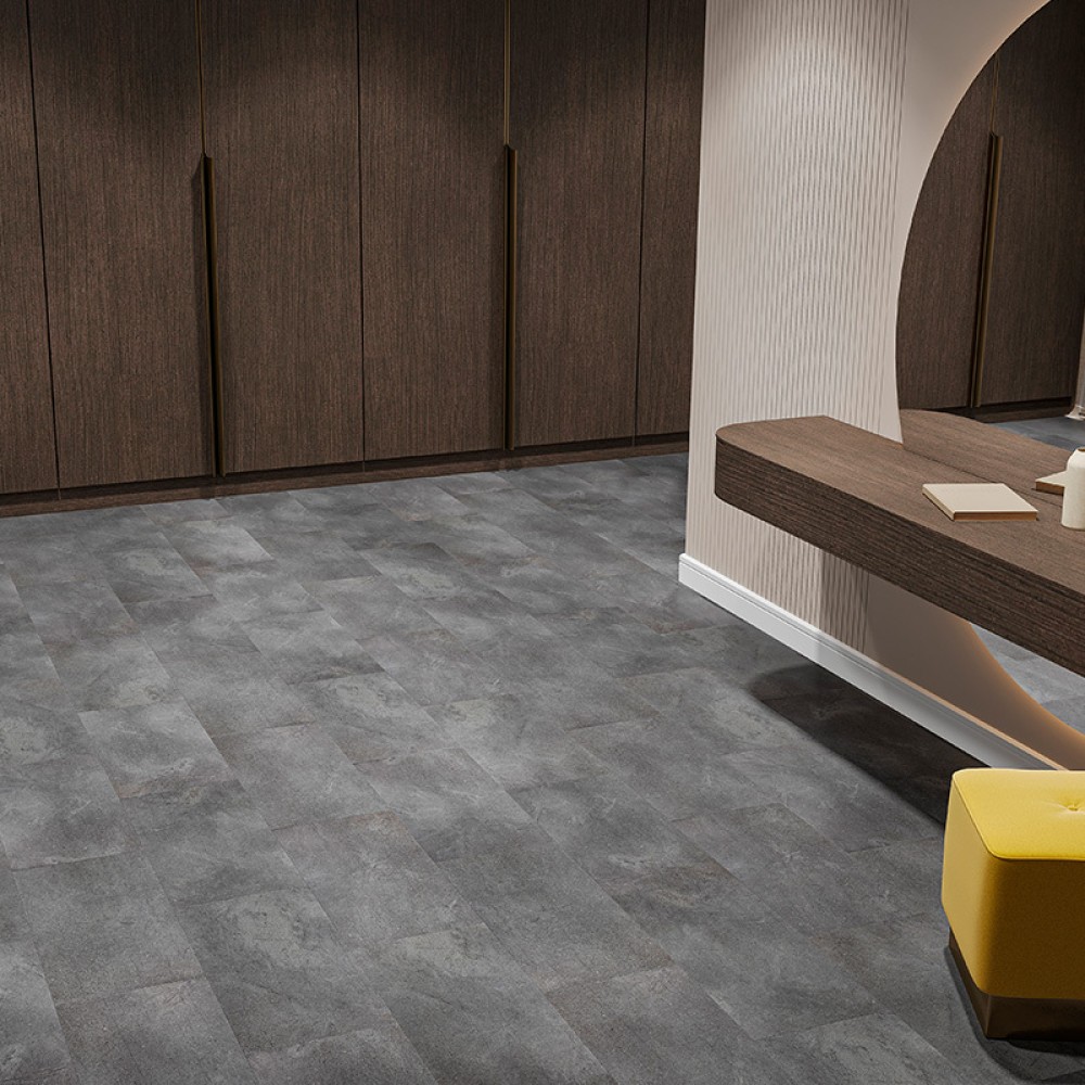 Кварц виниловый ламинат Alta Step Roca New Lock SPC1905 Обсидиан