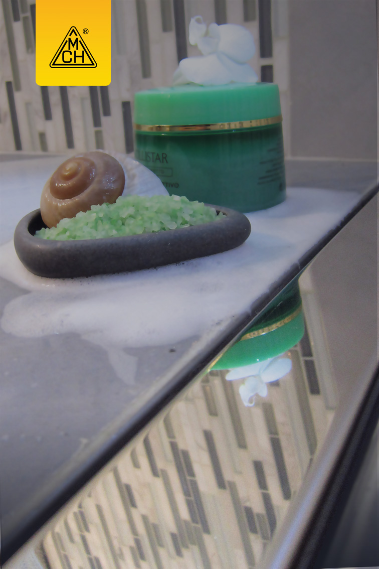 Душевой лоток 75 см Creto Uni CRE-750SN-Down с решеткой, хром