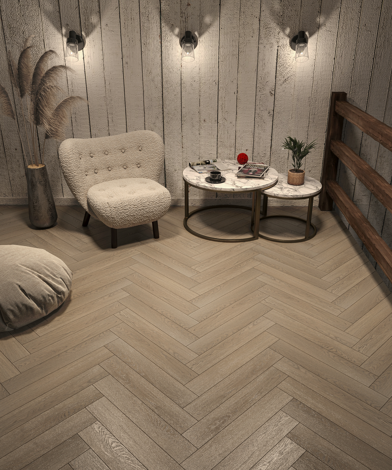 Ламинат My Step Елка (Herringbone 12) Ледда Оак MS3812