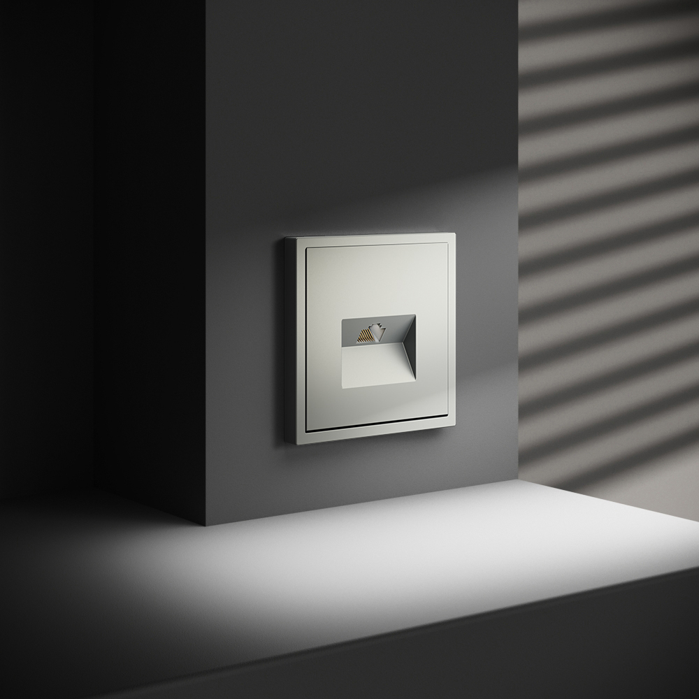 Розетка компьютерная встраиваемая VOLTUM S70 RJ45 кат.6, (сталь)