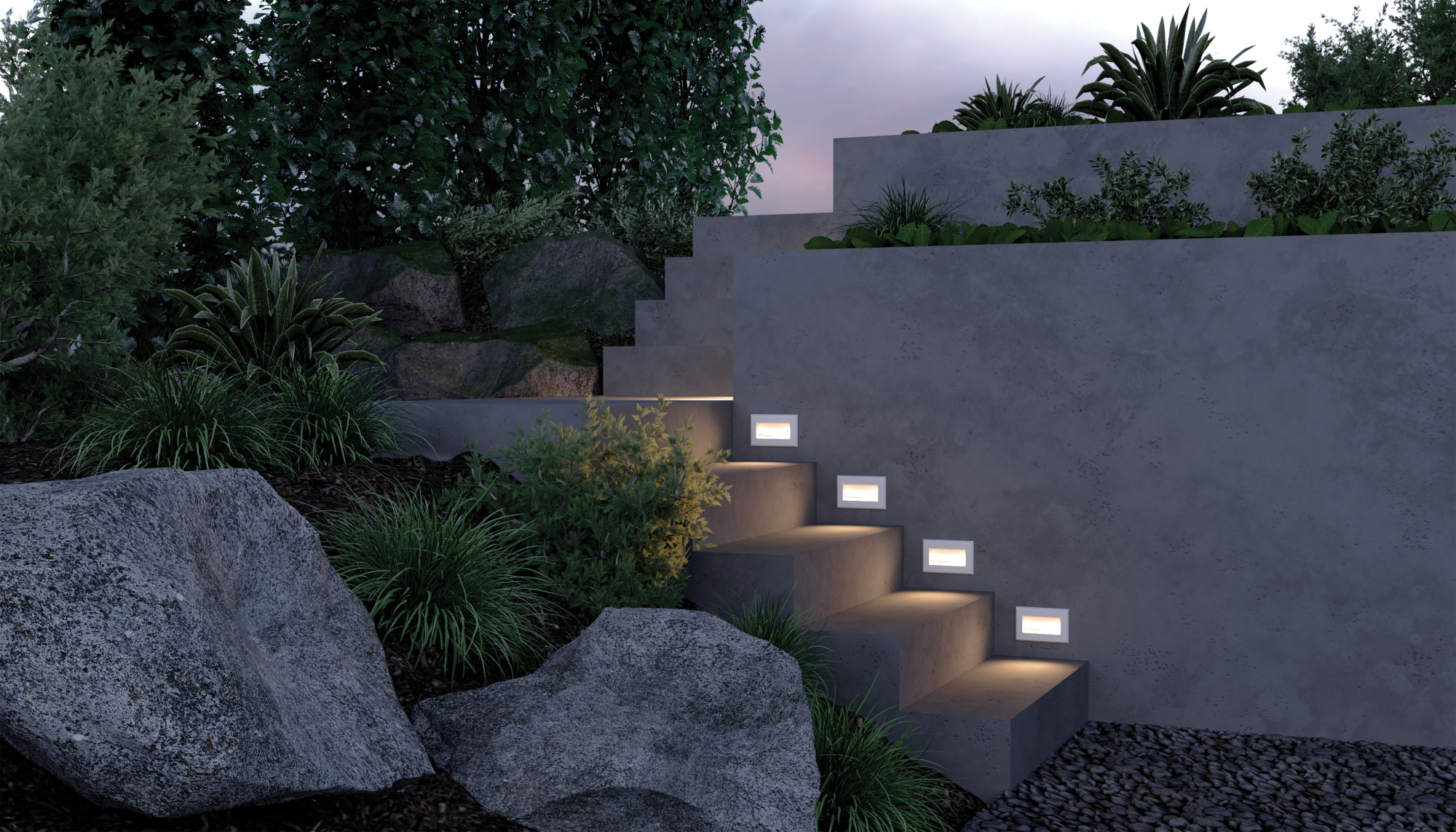 Подсветка для лестниц Outdoor O045SL-L3W3K