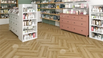Ламинат Alpine Floor Herringbone 12 Pro 4V 34 (CH) LF106-02B Дуб Эльзас