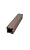 Столб для ограждений Deko Home Техно Шоколад 100x100x3000