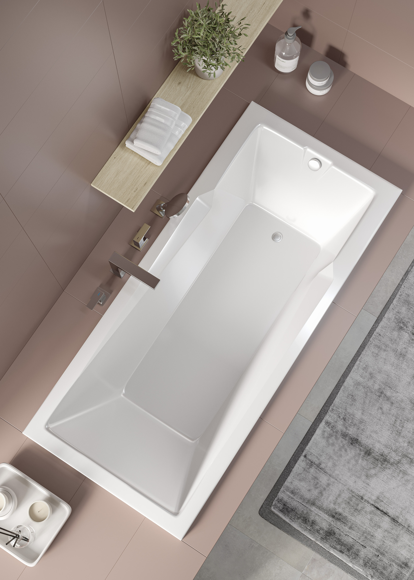 Акриловая ванна Creto Regia 180х80 см 12-18080