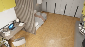 Ламинат Alpine Floor Herringbone 8 4V 33 (CH) LF102-4A Дуб Тулуза