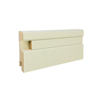 Напольный плинтус CROWNWOOD МДФ F3-VF3 RAL + вставка гладкая 8х18 RAL