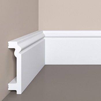 Напольный плинтус Bello Deco XPS П 3 80х20/ Белый