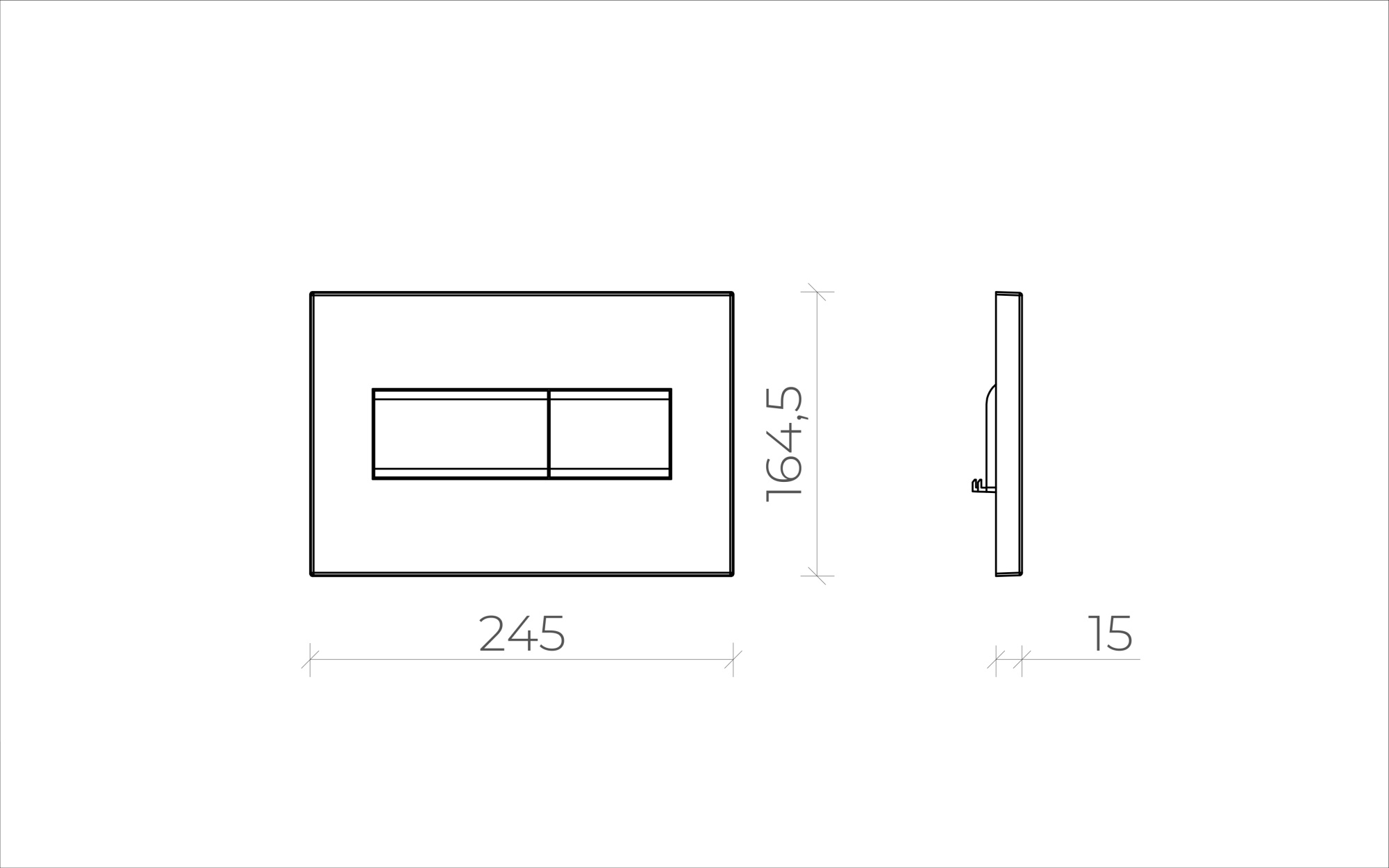 Кнопка смыва для инсталляции Creto Snap 2.0 KL-CR-752-3 черный матовый