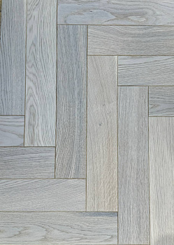 Паркет елка CROWNWOOD Английская елка 90° 2-х слойная (шип-паз) Гармония 100903 (Порода: Дуб Натур) 600 x 100 x 13.5 / 0.96м2