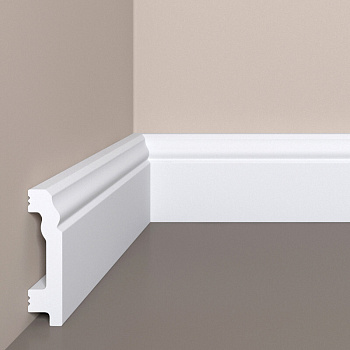 Напольный плинтус Bello Deco XPS П 1 60х15/ Белый