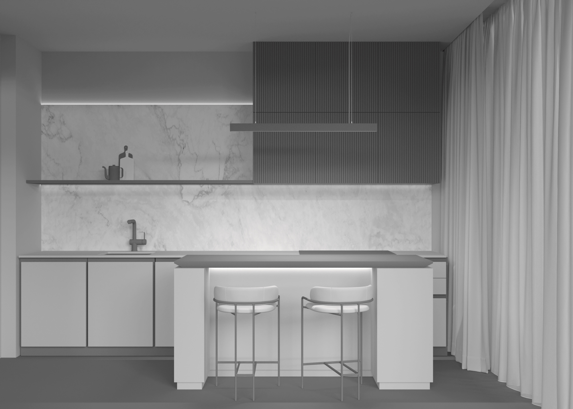 Подвесной светильник Technical P051PL-L40B4K