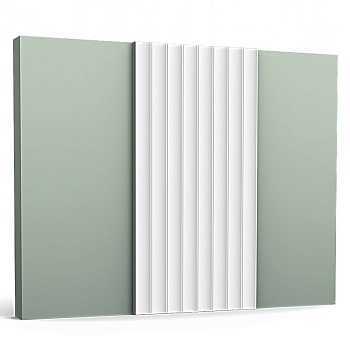 Стеновые панели Orac Decor 3D W109F Valley (гибкие) Белый