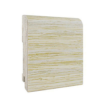 Напольный плинтус Finitura dekor R13 100х15х2400/ Дуб выбеленный 510DS