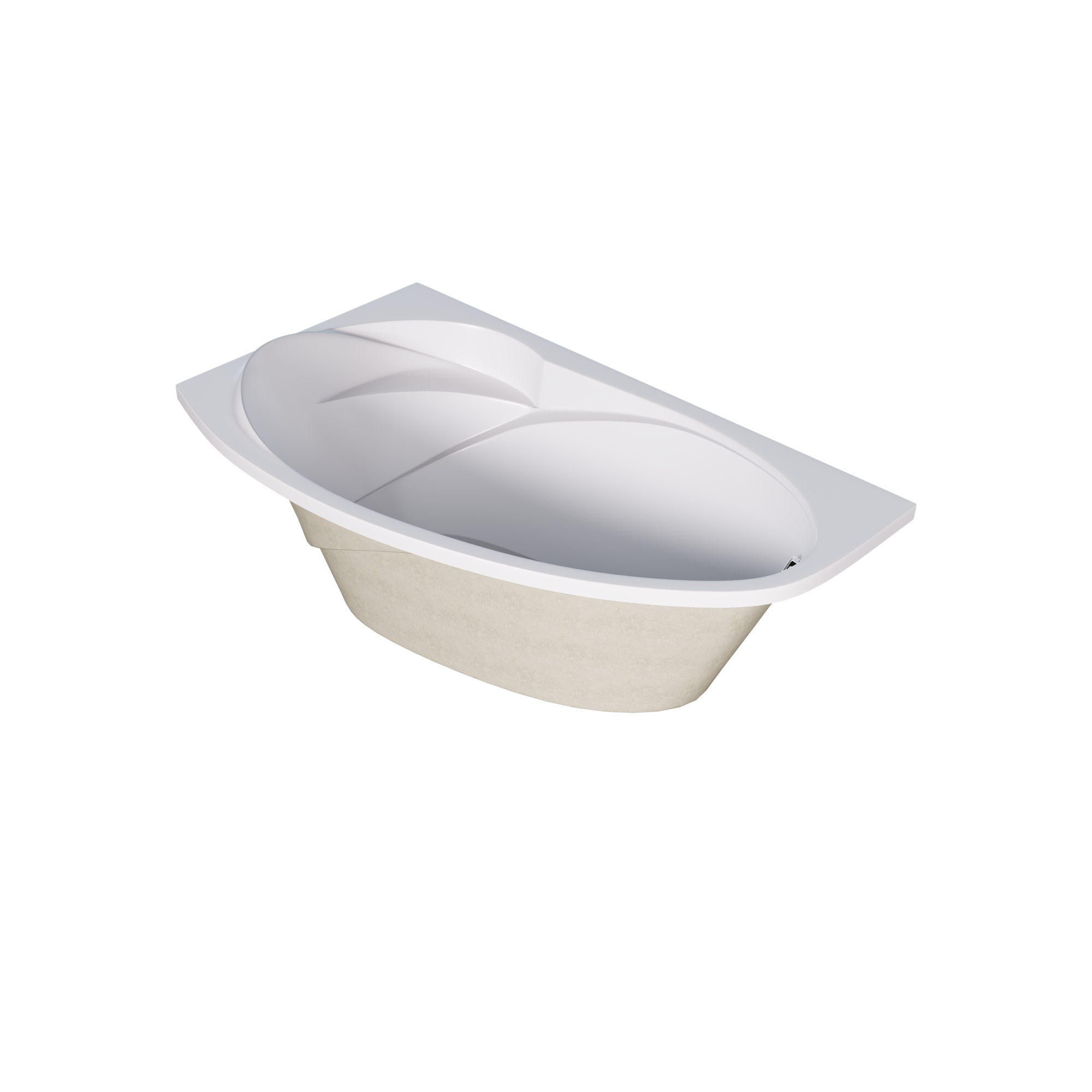 Акриловая ванна 160х95 см Creto Juliya 31-16095L белая