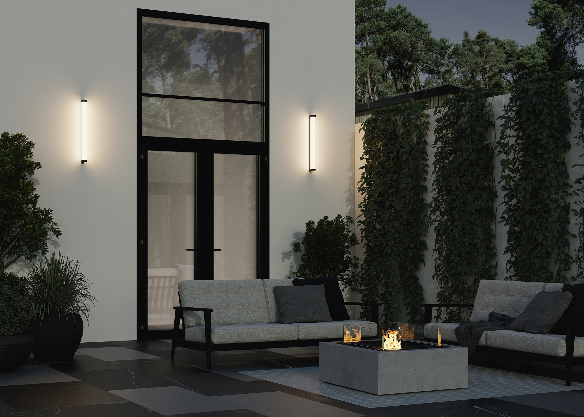 Настенный светильник (бра) Outdoor O482WL-L16B3K