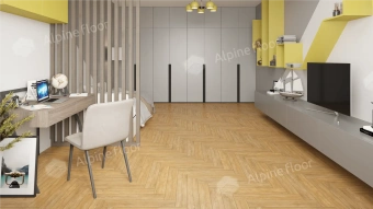 Ламинат Alpine Floor Herringbone 8 4V 33 (CH) LF102-4A Дуб Тулуза