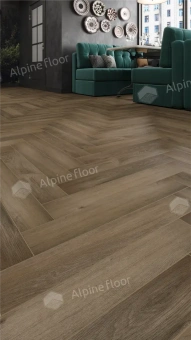 Ламинат Alpine Floor Herringbone 12 Pro 4V 34 (CH) LF106-11B Дуб Анжу