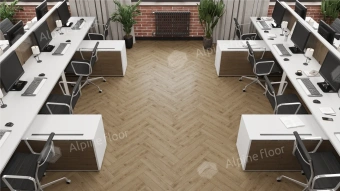 Ламинат Alpine Floor Herringbone 12 Pro 4V 34 (CH) LF106-07A Дуб Прованс