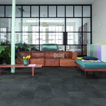 ПВХ-плитка Quick-Step QS Alpha Vinyl ORO плитка AVSTU 40035 Сланец чёрный