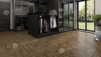 Ламинат Alpine Floor Herringbone 12 Pro 4V 34 (CH) LF106-10A Дуб Бордо