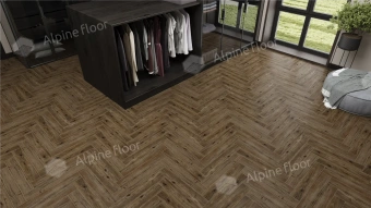 Ламинат Alpine Floor Herringbone 12 Pro 4V 34 (CH) LF106-10A Дуб Бордо
