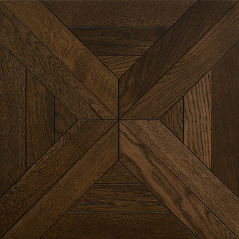 Модульный паркет CROWNWOOD Экспрессия Квадро 2-х слойный шип-паз/УФ-масло/фаска Темный (Порода: Дуб)