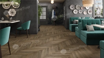 Ламинат Alpine Floor Herringbone 12 Pro 4V 34 (CH) LF106-11B Дуб Анжу