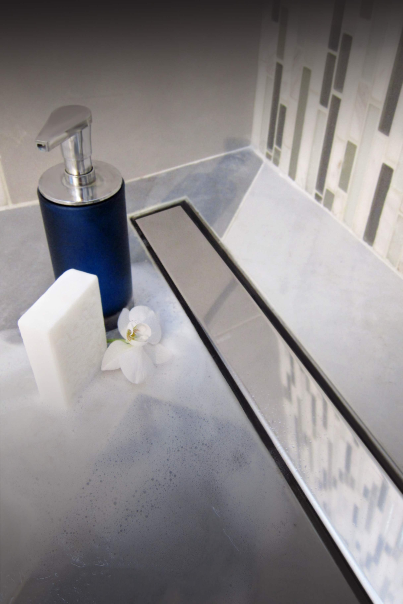 Душевой лоток 95 см Creto Uni CRE-950 UH-Down с решеткой, хром