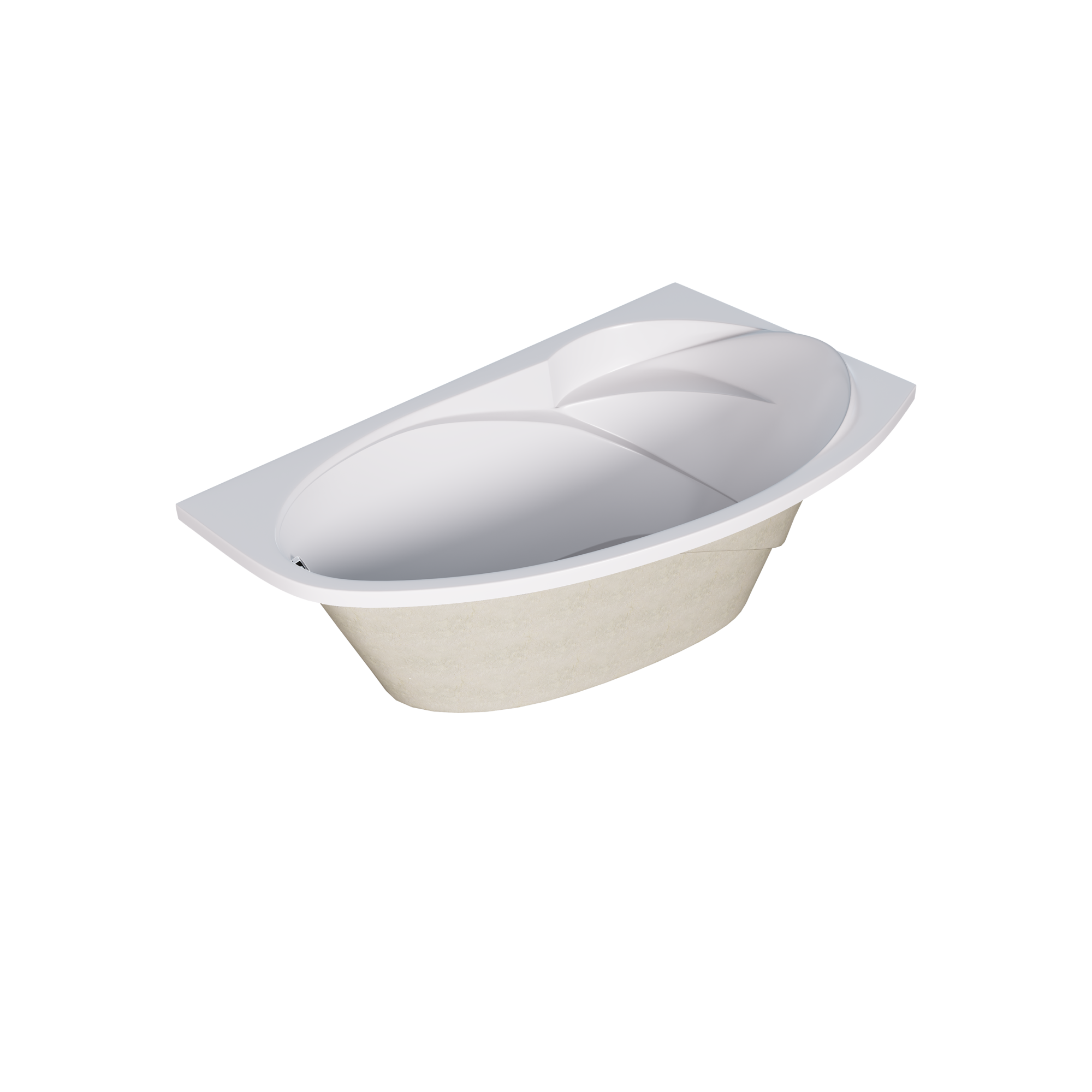 Акриловая ванна 170х100 см Creto Juliya 31-170100R белая