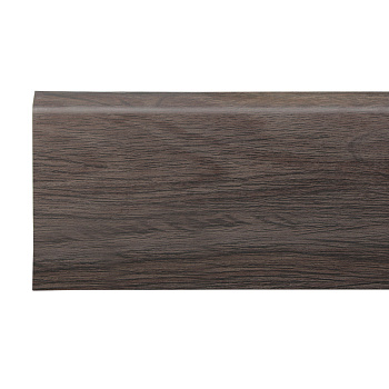 Напольный плинтус Winart Pro HDPS Quadro с монтажной планкой 80 мм/ Венге Африка