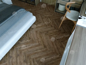 Ламинат Alpine Floor Herringbone 8 4V 33 (CH) LF102-10A Дуб Бордо