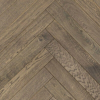 Паркет елка ESTA Herringbone 14032 Oak Nordic S Lava Grey brushed matt 4B 600 x 100 x 14мм